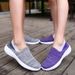 Spring New Women's Middle Aged And Elderly Walking Lightweight Flat Casual Shoes, Comfortable Lazy Shoes E7b Ec8_vogvips.com