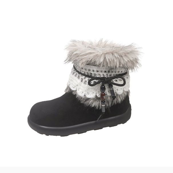 Women's Snow Boots With Soft Sole And Thick Velvet, Warm And Cold Resistant Cotton Shoes_vogvips.com