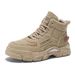 Autumn Men's High-Top Martin Boots, Trendy Versatile Thick-Soled Work Shoes, Short Boots, Casual Safety Shoes_vogvips.com