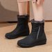 Cross-Border Winter Snow Boots Women, Fleece-Lined, Non-Slip, Warm, Waterproof, Short Boots, Casual Korean Style, Large_vogvips.com