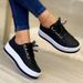 Single Size Single Shoe Women's New Round Toe Thick Soled Casual Adhesive Shoes_vogvips.com