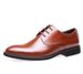 Autumn Formal Men's Business Leather Shoes Soft Sole Breathable Casual Shoes Lace Up Black Driving Shoes_vogvips.com