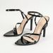 Women S Pointy Patent Leather Line With Cross Ankle Strap Stiletto Sandals Fashion Party Heels_vogvips.com