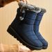 Women's Boots 2025 Trend Winter Shoes For Woman Winter Boots Ankle Low Heels Botas Mujer Waterproof Snow Boots With Fur Shoes_vogvips.com
