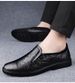 Casual Leather Shoes Men's Small Leather Shoes Men's Shoes Lazy Shoes Gingham Men's Shoes_vogvips.com