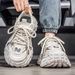 Men's Chunky Sneakers Height Increasing Platform Casual Shoes Wide Toe Box Comfortable Fashion Trendy European Style Premium_vogvips.com