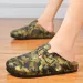 Men's Footbed Clogs For Women Soft Leather Adjustable Buckle Slip-on Potato Shoes Sandals Beach Slippers_vogvips.com