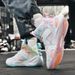 Basketball Shoes Autumn And Winter Mandarin Duck Basketball Shoes Men's Leather Breathable High Top Sports Shoes Non Slip Student Training Shoes_vogvips.com