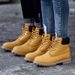 Men's & Women's Genuine Leather Martin Boots - Unisex Winter Snow Boots With Faux Fur Lining, Waterproof & Breathable For Outdoor Adventures_vogvips.com