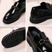 Men’s Patent Leather Chunky Loafers - Slip-On Dress Shoes With Metal Chain Detail, Formal & Casual Business Shoes_vogvips.com