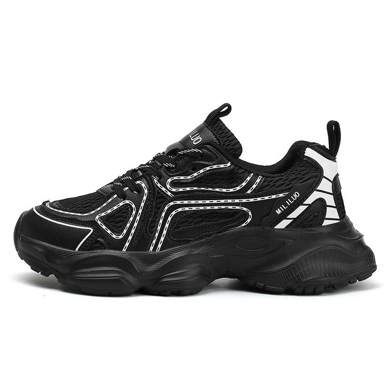 Dad's Shoes Summer Thin 2025 New Super Hot Thick Sole Increased Mesh Breathable Sports And Leisure Shoes_vogvips.com