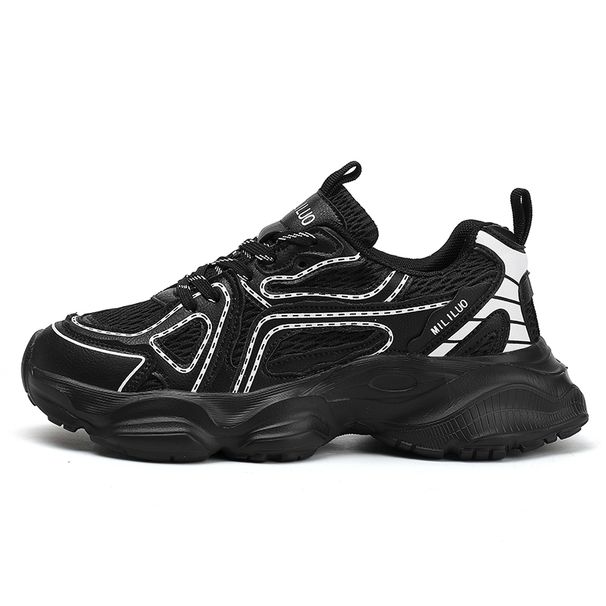 Dad's Shoes Summer Thin 2025 New Super Hot Thick Sole Increased Mesh Breathable Sports And Leisure Shoes_vogvips.com
