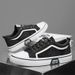 Men's Classic Canvas Shoes - Breathable, Lightweight & Slip-Resistant Casual Sneakers For Everyday Wear In Black, Blue, Dark Green (Sizes 39-48)_vogvips.com