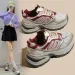 Women's Retro Chunky Sneakers Colorblock Platform Casual Shoes Autumn Student Sports Runnin Thick Sole Heiht_vogvips.com