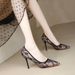 Breathable Lace Mesh High Heels For Women's 2025 New Summer Design Sense, Niche Temperament, Pointed Toe Thin Heel Shoes_vogvips.com