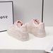 Women's Fashion Low-Top Sneakers With Crystal Rhinestones, Sweet Style Platform Casual Shoes - Comfortable, Lightweight & Versatile_vogvips.com