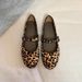 Autumn And Winter Ultra Soft Sole Leopard Print Mary Jane Single Shoes For Women Ballet Style Flat Bottomed Buckle Scoop Shoes Tods Shoes_vogvips.com