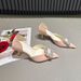 French Pointy Rhinestone High Heels Female Summer New Thin With Small Temperament Socialite Sandals Shallow Mouth_vogvips.com