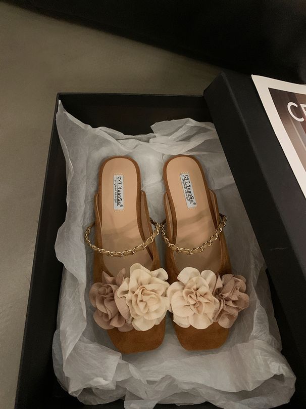 Flat-oled Chinee-tyle Cloed-toe Lip-on Women' Hoe For Outdoor Wear, 2024 New Trendy Popular Elegant Mall_vogvips.com