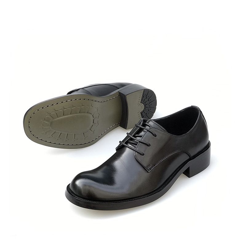 ShoeVault Casual Korean Business Formal British Style Genuine Leather Men's Round Toe Large Size Trendy Shoes_vogvips.com