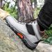 High-top Boots Men Comfortable Casual Lace-up Anti-slip Outdoor Hiking Shoes Men Durable Breathable Thick-soled Ankle Boots Men_vogvips.com