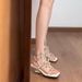 Sheepskin Version Of Exquisite Fairy-style Rhinestone Sandals Women, Summer 2026, French Style, Suitable For Pairing_vogvips.com