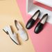 Square Head Thick Heel Single Shoes Women's Small Leather Shoes Women's Loafers Women's Inner Height Increase_vogvips.com
