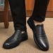 Leather Shoes Men's Casual Men's Shoes Men's Gouging Leather Shoes Dad Work Layer Leather_vogvips.com