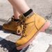 Outdoor Martin Boots Couple New Men's And Women's Shoes British Style High-top Casual Rhubarb Boots Breathable Trend Large Size Shoes_vogvips.com