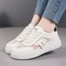 Women's Thick-soled, Thin White Sneakers, 2026 Summer New Model, Mesh Breathable Soft-soled Sports Shoes, Casual_vogvips.com