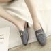 Women's Suede Mules, 2026 Summer New Style, Slip-On Flat Mules For Outdoor Wear, Plus Size_vogvips.com