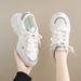 Korean Style Retro Sneakers Women Autumn Winter Thick Sole Height Increasing Casual Running Shoes For Students_vogvips.com