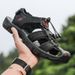 Summer Large-Dock Layered Cowhide Casual Shoes Breathable, Non-Slip, Quick-Dry Outdoor Beach Sandals For Men_vogvips.com