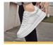 Men's Shoes Inner Height-increasing Board Shoes Thick-soled White Shoes Low-top White Cowhide Surface Round Head Sports And Leisure Shoes_vogvips.com