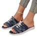 New Large Summer Flat Canvas Lightweight For Women 43 Ladies Slippers_vogvips.com