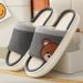 Four Seasons Linen Floor Slippers Home Couple Thick Bottom Non-slip Comfortable Sweat-absorbing Breathable Cotton_vogvips.com