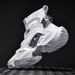New Trendy Dad 2025 Autumn Flyknit High-Top Casual Sneakers Ultra-Light Large Size Men's Shoes_vogvips.com