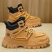 2025 New Autumn Anti-Slip Wear-Resistant Safety Shoes Men's Thick-Soled Height-Increasing Hiking Sports Martin Boots_vogvips.com