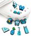 Cute Blue Series Shoes Flower Shoe Buckle Soft Glue DIY Personality Cartoon_vogvips.com