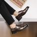 Euro Step Fashion Trend Brogue Youth Low-top Casual Large Men's Leather Shoes 38-40 Size_vogvips.com