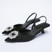 New Shiny Rhinestones Pointy Toe Low Heel Temperament Shoes_vogvips.com