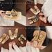 2025 New Square Open Flip Flops For Women Summer Outdoor Fashion Versatile Clip Toe Casual Metal Buckle Niche Slippers_vogvips.com