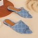 Women's Shoes Hot Selling Women's Flat Slippers New Denim Tassels Casual Fashion Middle East Women's Shoes_vogvips.com