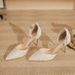 Women's Shoes High Heels For Women Stilettos Summer Lace Mesh Sweet One Strap Hollow Shoes For Women Fashionable Temperament_vogvips.com