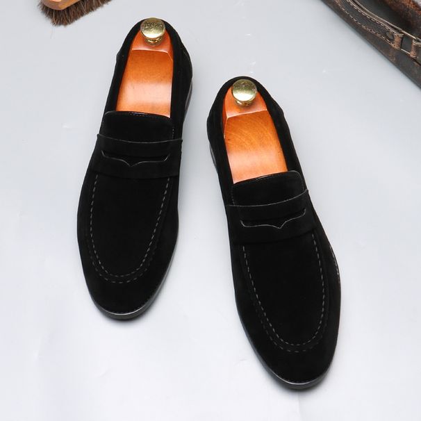 Unbeatable Quality Unbeatable Quality 206-2 Solid Color Loafers British Loafers, One Foot Casual Bean Shoes_vogvips.com