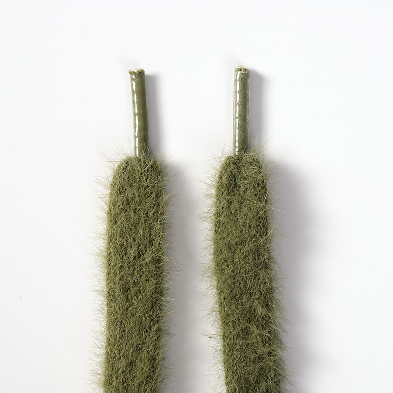 Faux Mink Fur Shoelaces - Soft Fluffy Laces For Sneakers, Boots, Loafers & Casual Shoes (White, Beige, Green, Brown, 1m/1.2m/1.4m/1.6m)_vogvips.com