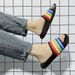 Women's Shoes Men's Flip Flops For Outdoor Wear Summer Home Use Indoor Bathroom Rainbow Hot Style Large Size Sandals_vogvips.com
