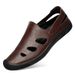 Men's Hole Shoes Embossed Crocodile Pattern Trendy And Soft Leather Driving Men's Shoes_vogvips.com