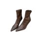 Pointed Toe For Women 2025 New Women's Autumn Winter High Heels Stiletto Zipper Slim Short Boots_vogvips.com