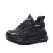 2025 Women's New Style Height-Increasing White Sneakers, Hot-Selling Cowhide Thick-Soled Lightweight Dad Shoes,_vogvips.com